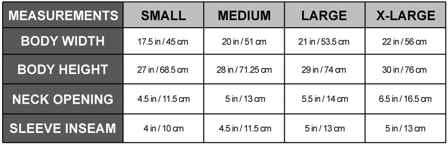 Size Chart - VANOSS® Official