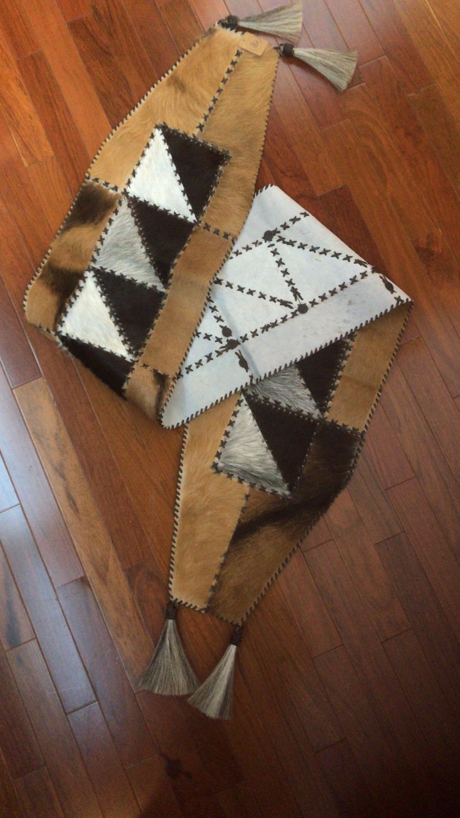 Cowhide Table Runner Spearman Artisanry Llc