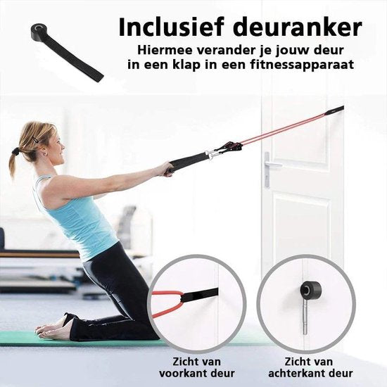 Raad Stroomopwaarts terug Thuis Fitness Elastiek Set - Full Body Workout Weerstandsbanden Set - –  Dannydeal.nl