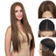 Chestnut 28 inch Dark Brown Straight Wigs |  Lace Front Wigs - LF