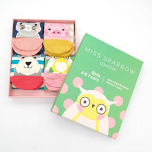 Load image into Gallery viewer, Bamboo Socks Girls Gift Box 4-6 Years Socks BambooBeautiful Ltd 