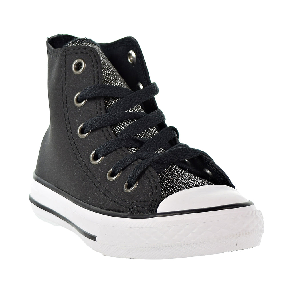 converse chuck taylor all star graphite glitter leather high top