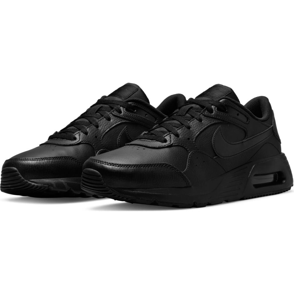 black leather nike trainers womens