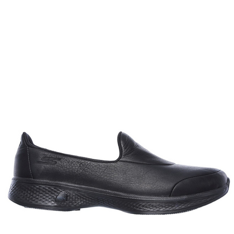 skechers go walk black leather