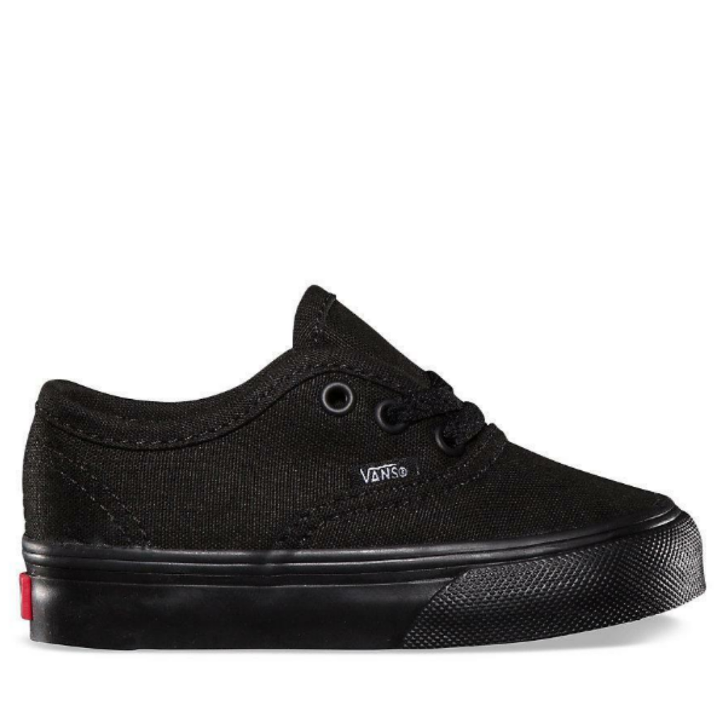 vans authentic black canvas