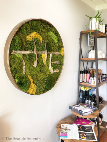 Handmade Preserved Wall Moss Art