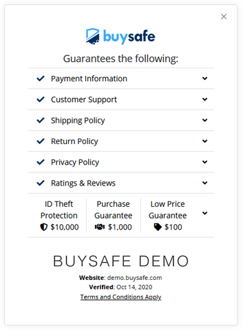 buysafe transparency 