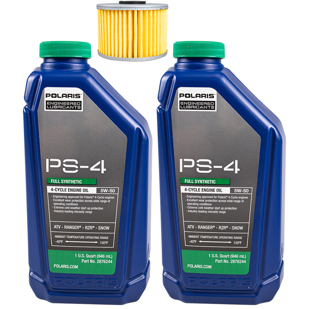 Polaris FKOCK20069 PS-4 Synthetic Oil Change Kit Filter for Predator 500 Outlaw 500