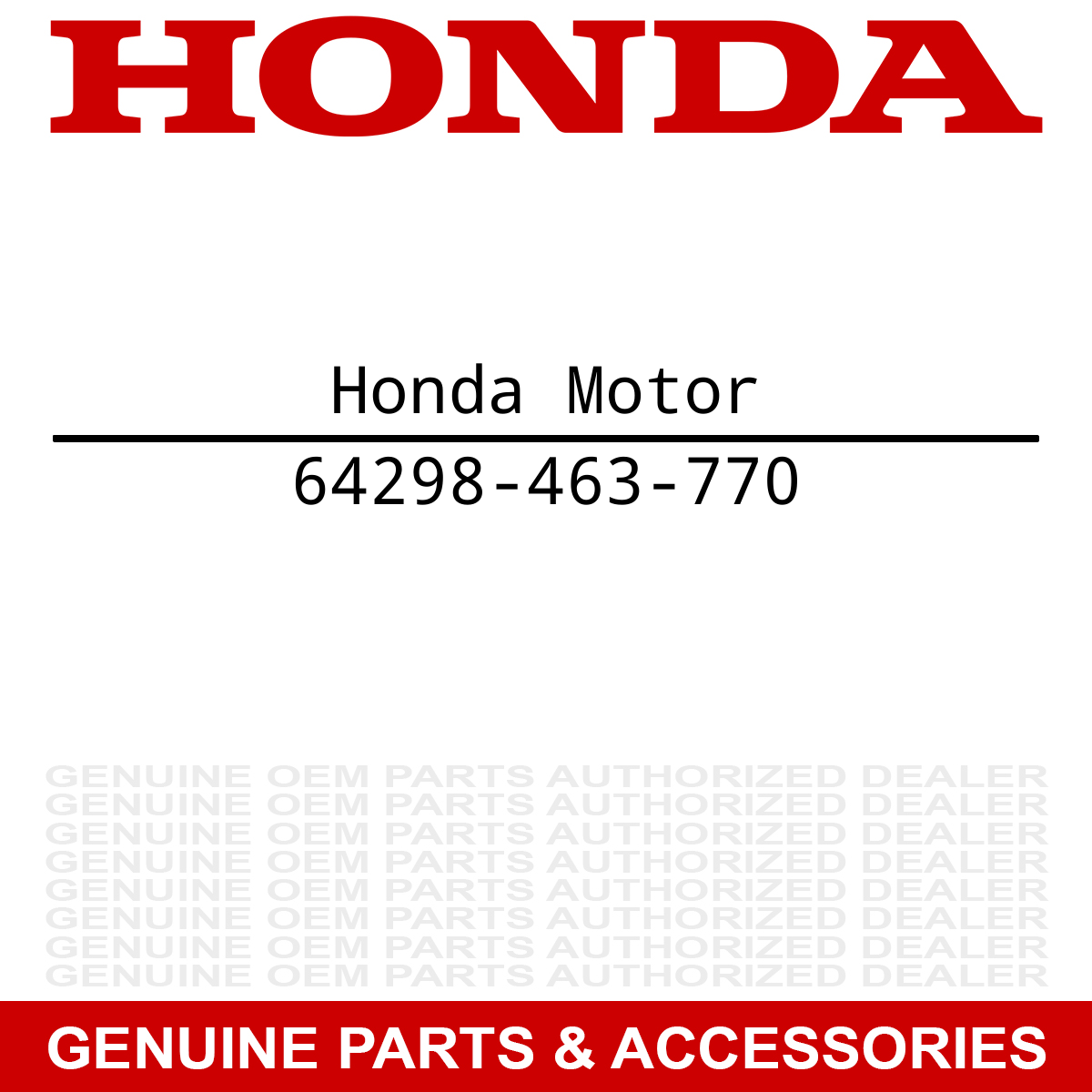 Honda 64298-463-770 Genuine OEM Windscreen Nut 1980-1983 Gold Wing Silver  Wing GL1100