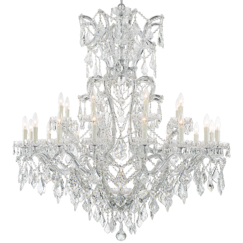 Crystorama 4424-CH-CL-MWP Maria Theresa 25 Light Chandelier