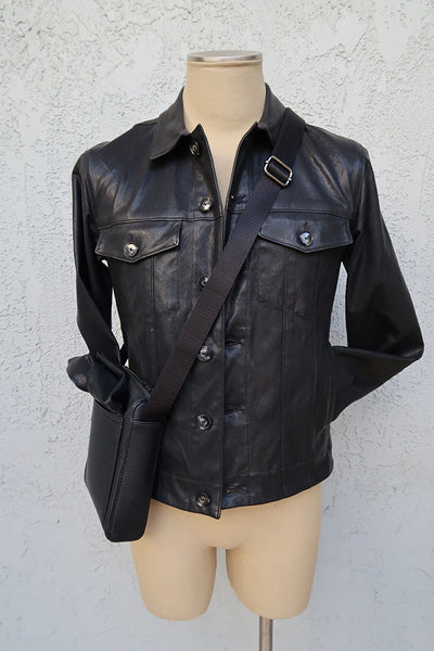 wickliffe.la anthoni shirt jacket black menswear lambskin leather