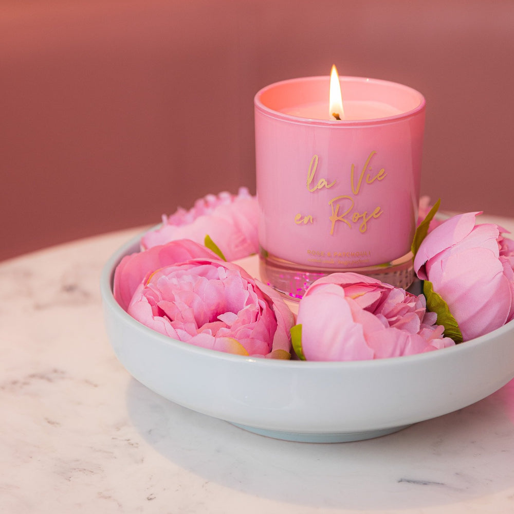 'La Vie En Rose' - Rose & Patchouli Candle