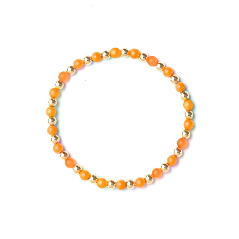 Orange Bracelet Beads – Who's Lookin' Design