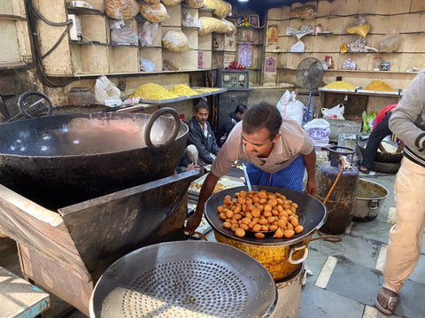 Huge “karhai” or pot in Delhi Spice Market