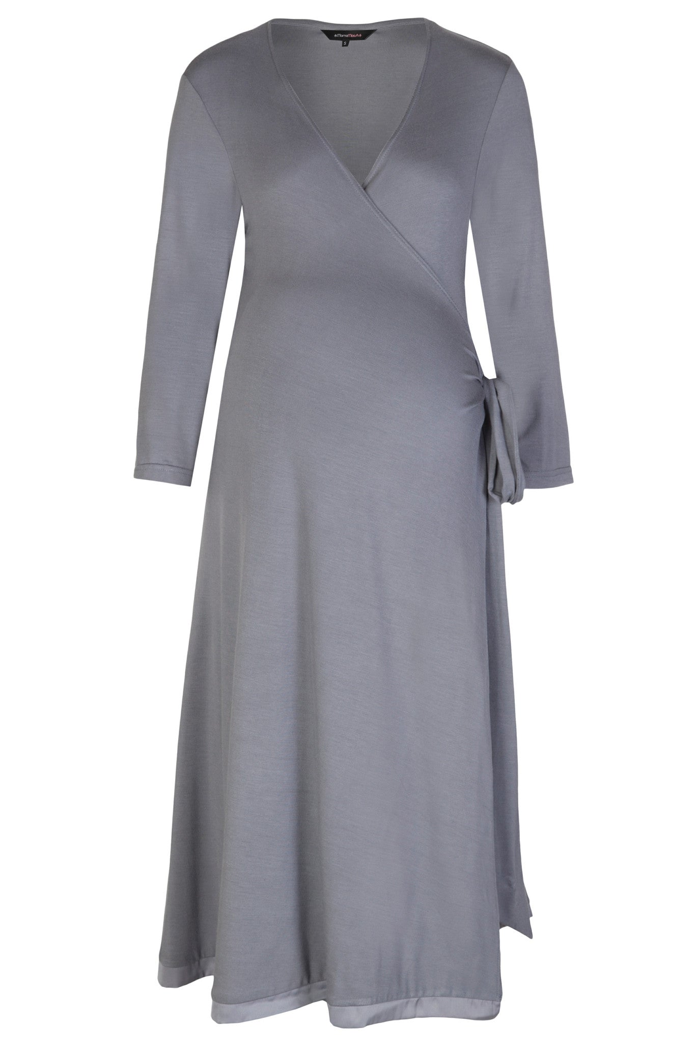 grey wrap dress