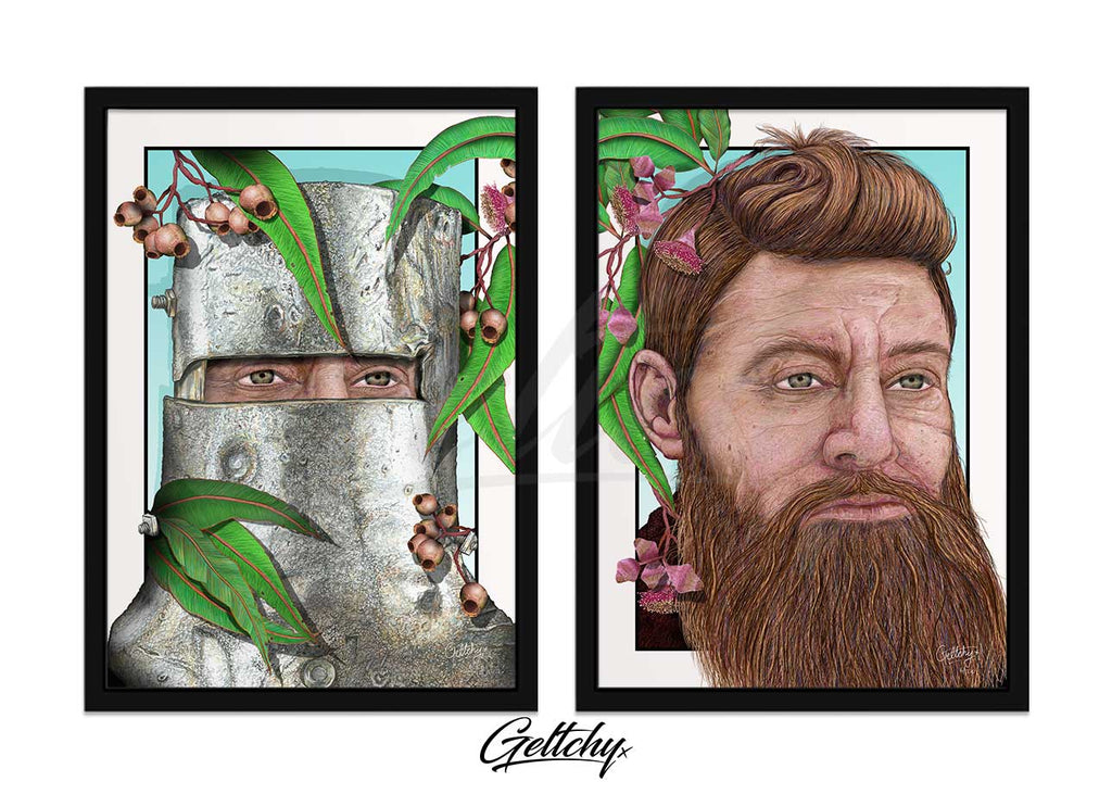 Geltchy | NED KELLY Portrait Wall Art Release 26 January 2023