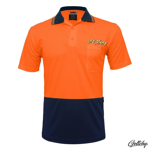 HI VIS Mens Angry Boss Polo Tradie Work Shirt – Geltchy