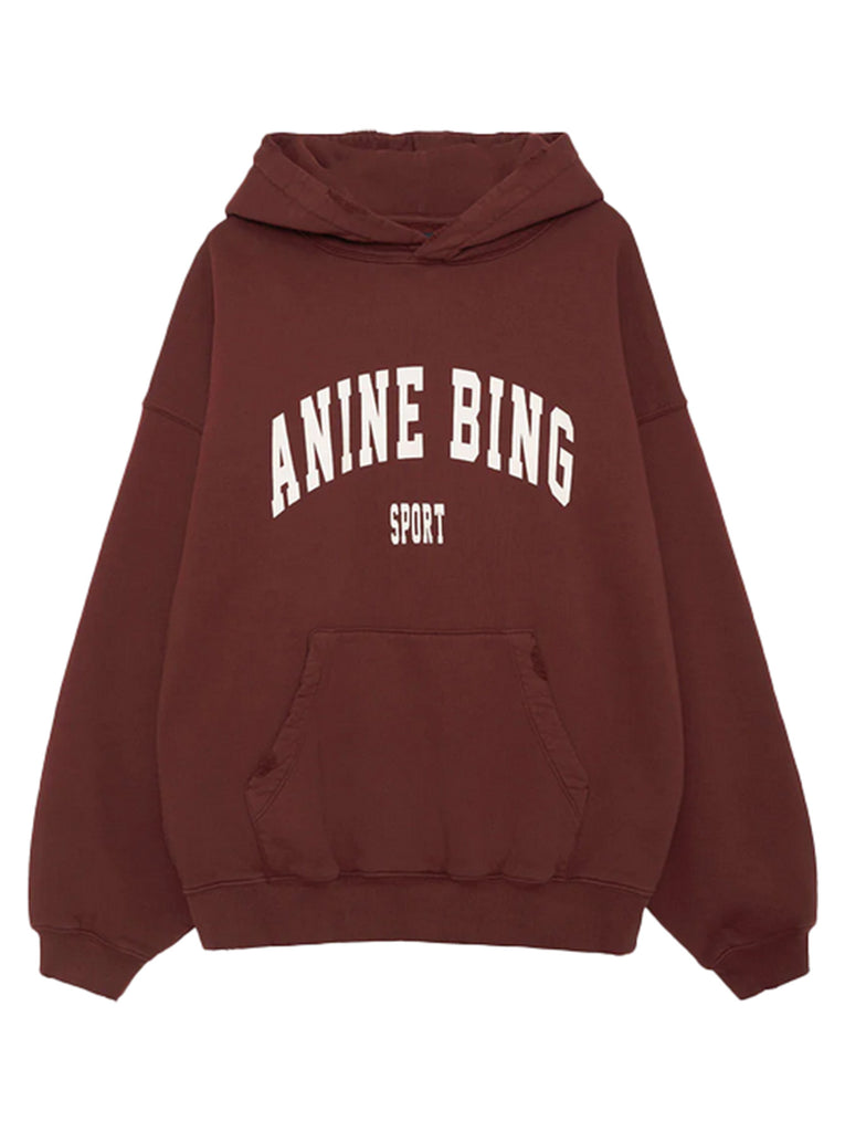 Jaci Oversized Anine Bing Sweatshirt Red Shop Label