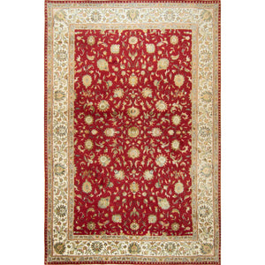 Fine Hand-knotted Wool & Silk Nain Rug 200cm x 300cm