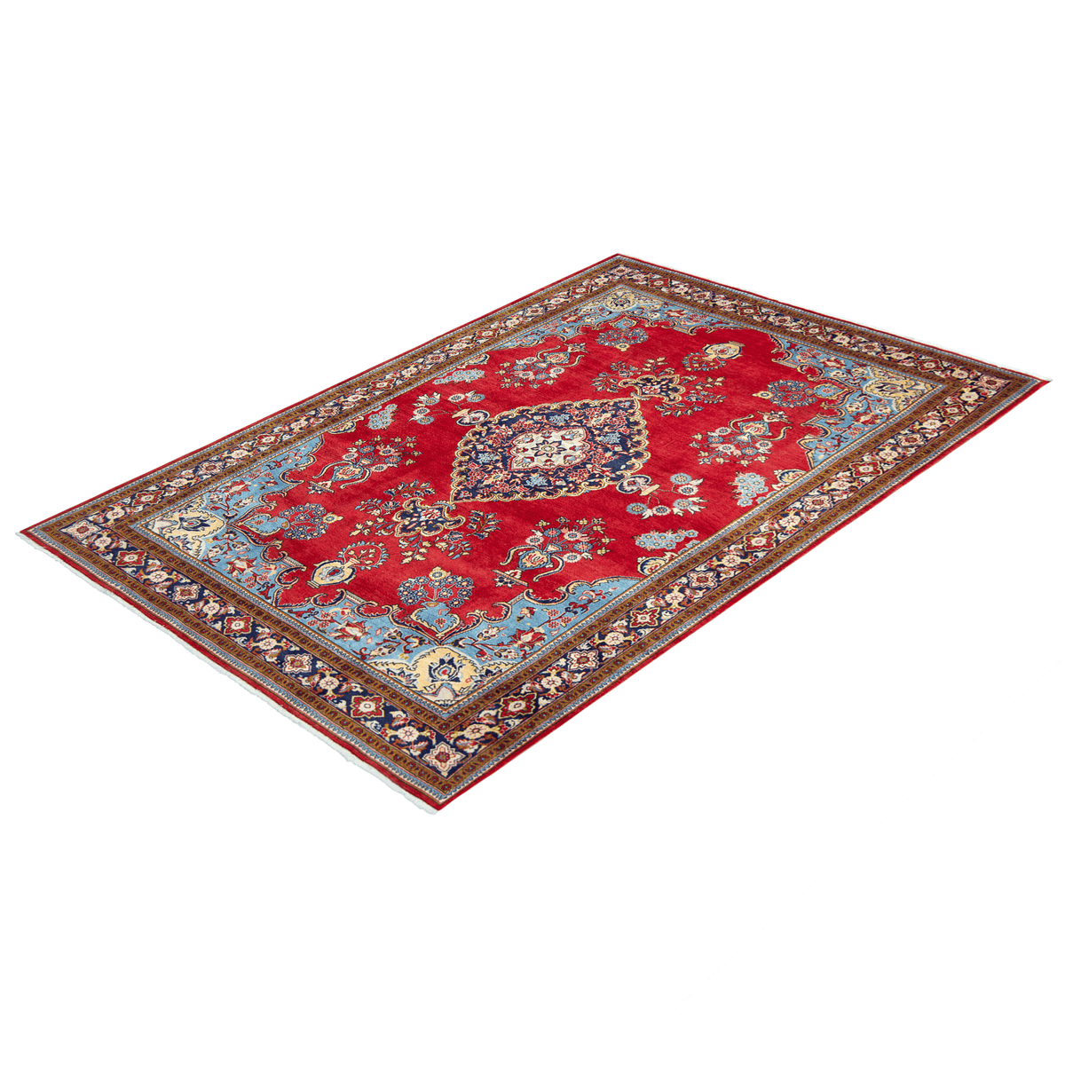Hand-knotted Wool Saruk Persian Rug 220cm x 337cm