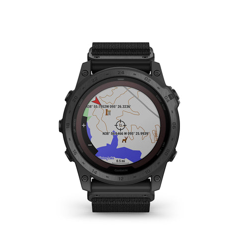 Maps with crosshairs on the Garmin tactix 7 with ballistics military GPS watch
