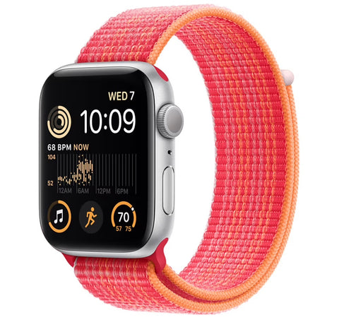 Pink and orange Apple Watch SE