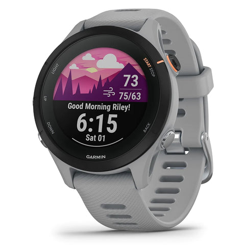 Powder Gray Forerunner 255S running GPS watch