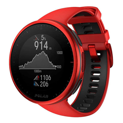 Red Polar Vantage V2 advanced running GPS watch