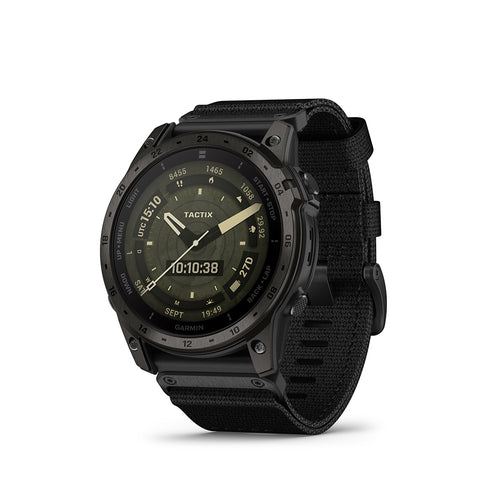 Watch face on the Garmin tactix 7 AMOLED tactical GPS watch