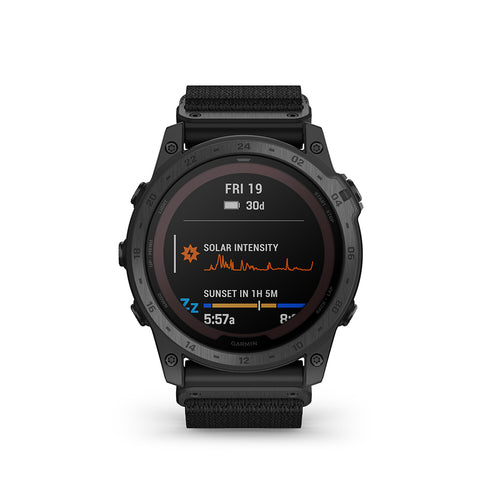 Garmin tactix 7 Pro military GPS smartwatch with solar-charging on display