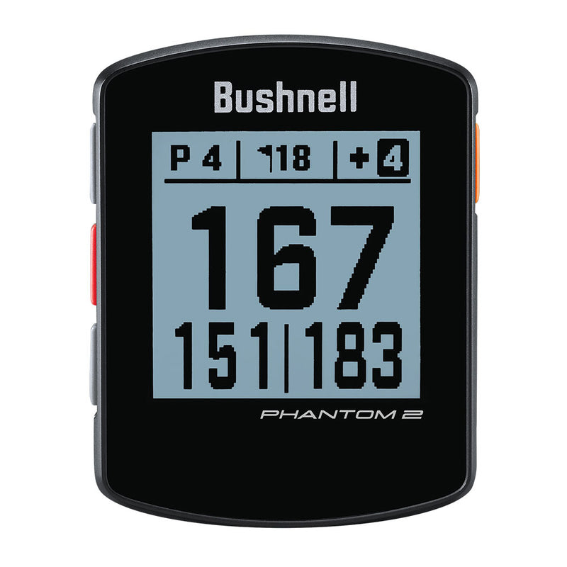 Bushnell Phantom 2 Handheld Golf GPS - Black - Front Angle