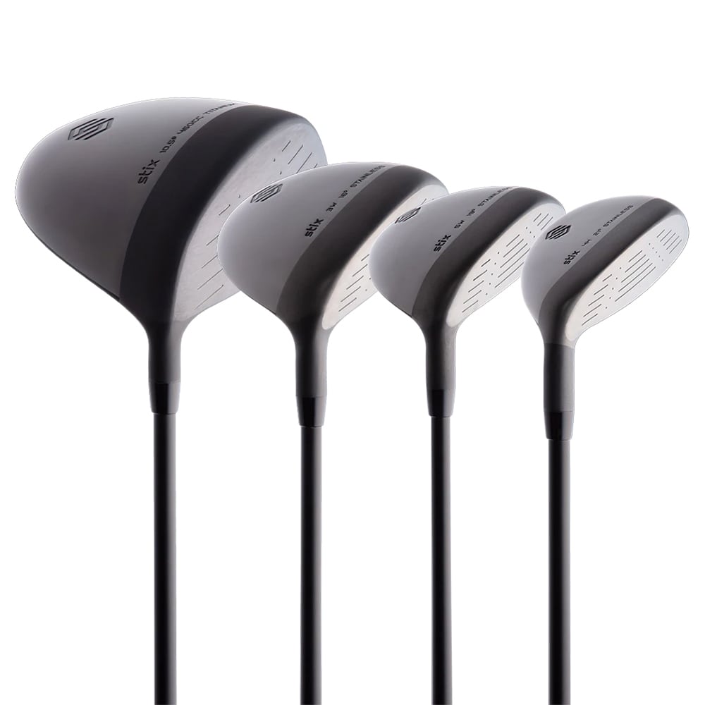 Stix 2022 Golf Club Set Complete Bundle - Black, Black - Right - Senior/Ladies - 11-Piece / Yes / Standard