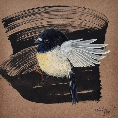 Ngirungiru / South Island Tomtit by ellaquaint