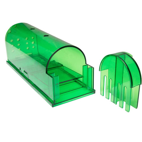 G PEH Humane Mouse Trap with Handle,Catch and Release Mouse Traps for Mice,Mouse Catcher Quick Effective(2PCS), Green