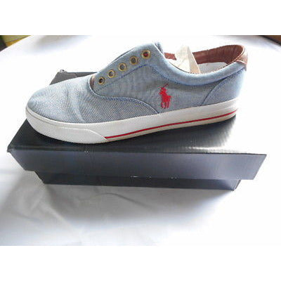 Polo Ralph Lauren Men'S Vito Sneaker,Blue/Red,9.5 D Us