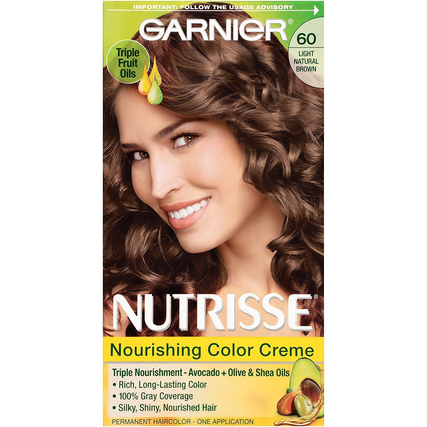 Garnier Nutrisse Nourishing Hair Color Creme 60 Light Natural