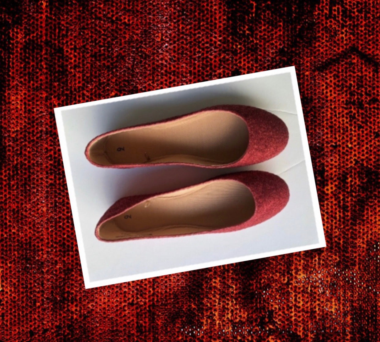 ruby red flats