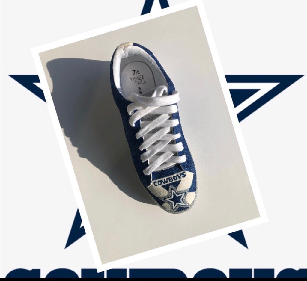 dallas cowboys glitter shoes