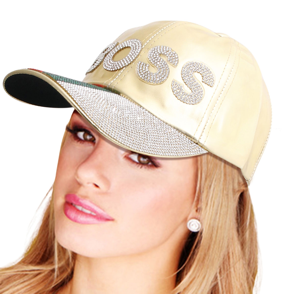 Designer Style Gold BOSS Cap