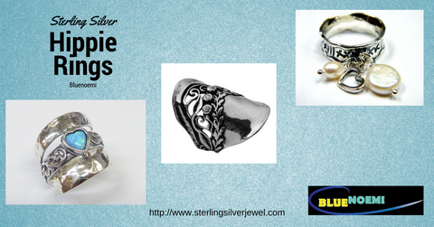 Silver ethnic rings