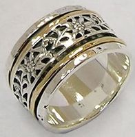 Bluenoemi spinner ring wedding ring