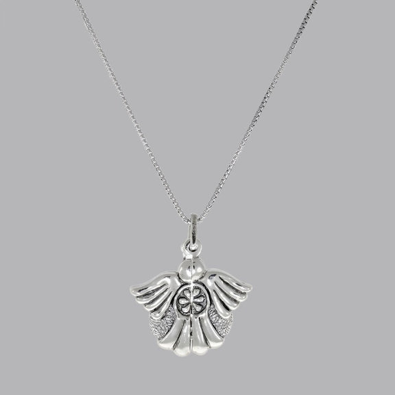 Silver angel necklace