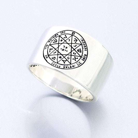 Solomon Seal Ring Kabbalah Health Ring for Woman.