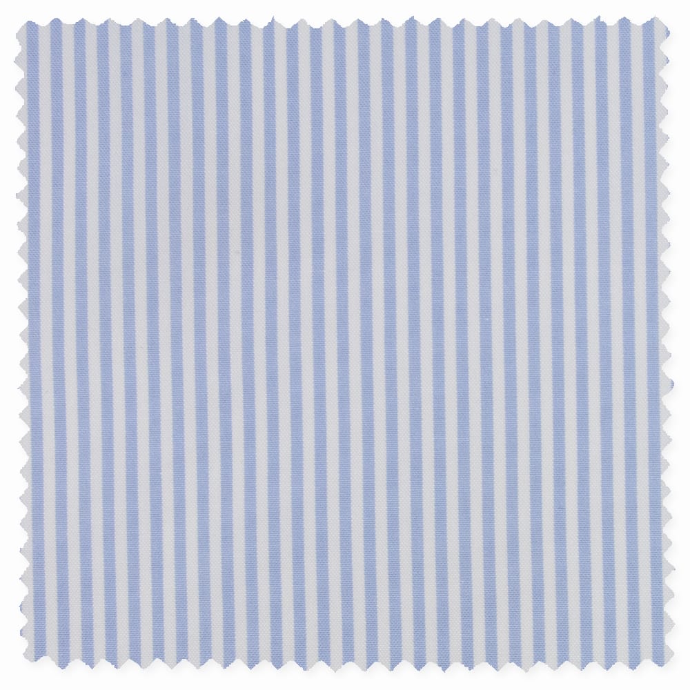 Light Blue Pinpoint Bengal Stripe
