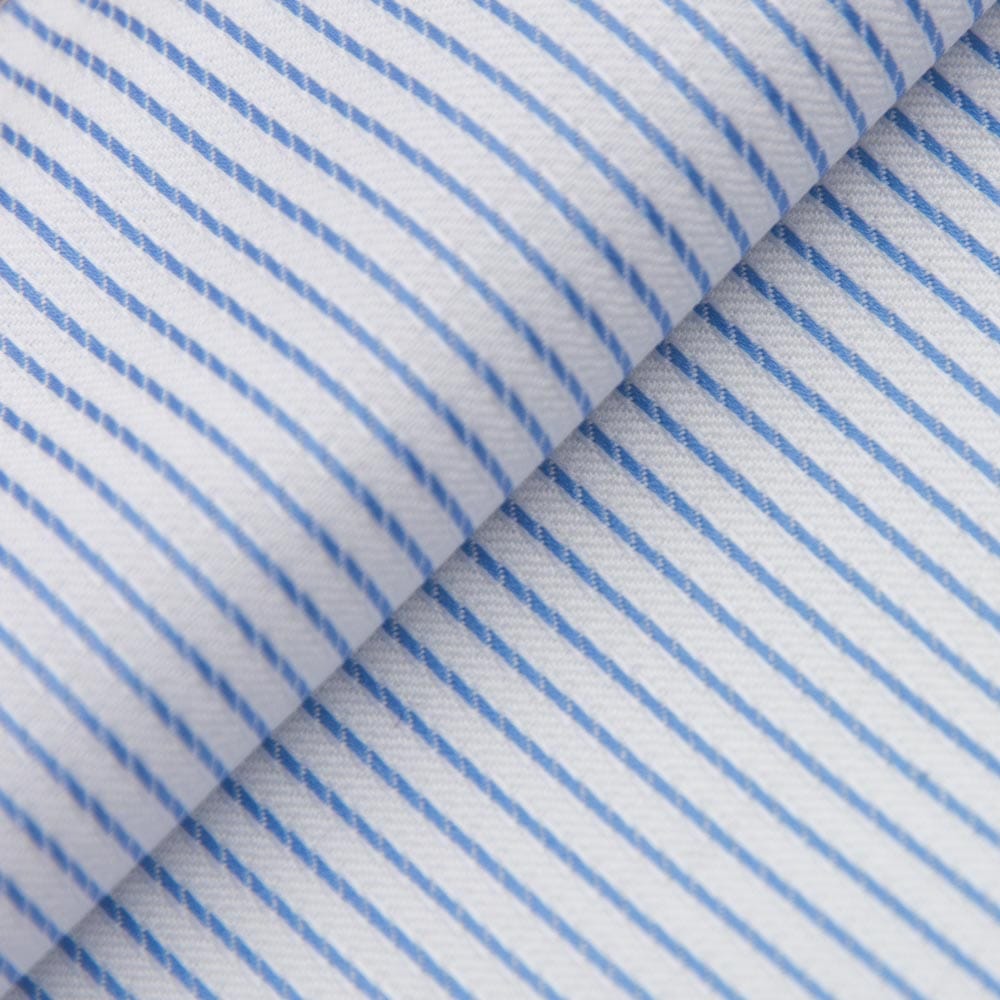 Canclini 90's Blue Dobby Stripe