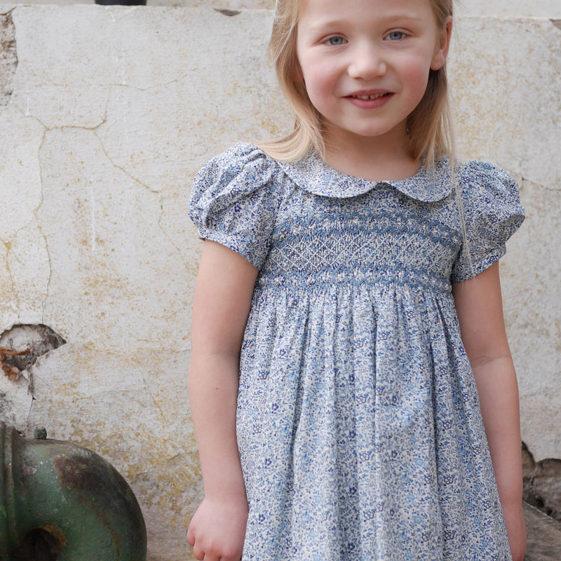 Antoinette Dress with Angelfish Hand Smocking made with Liberty Katie ...