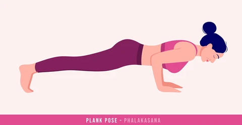 Plank Pose (Phalakasana):