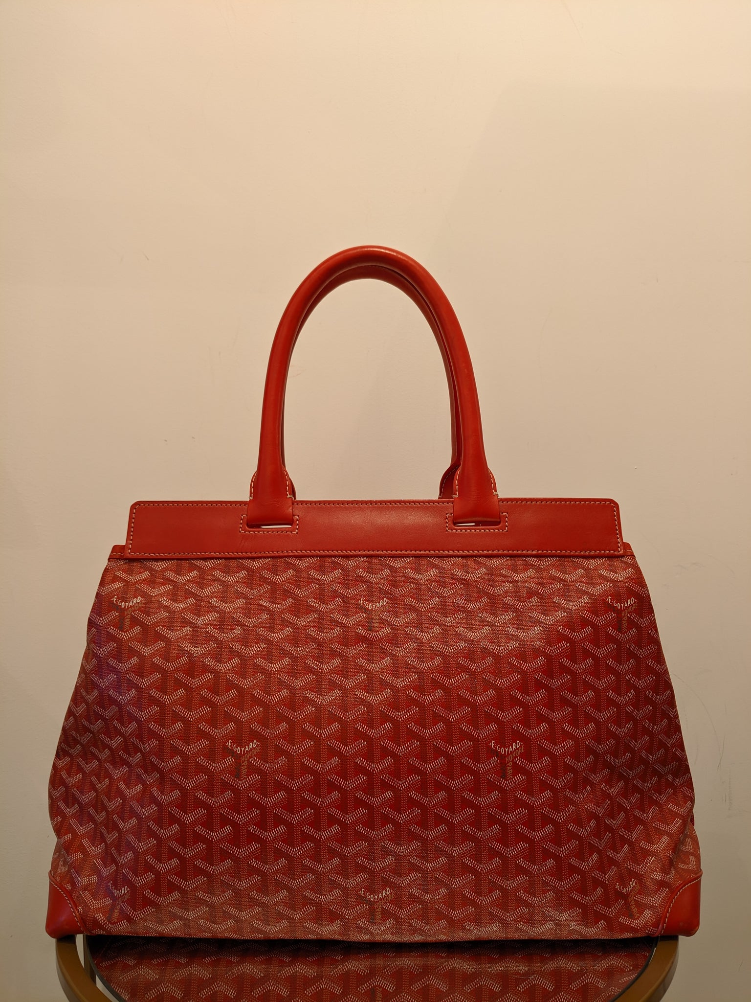 red goyard bag