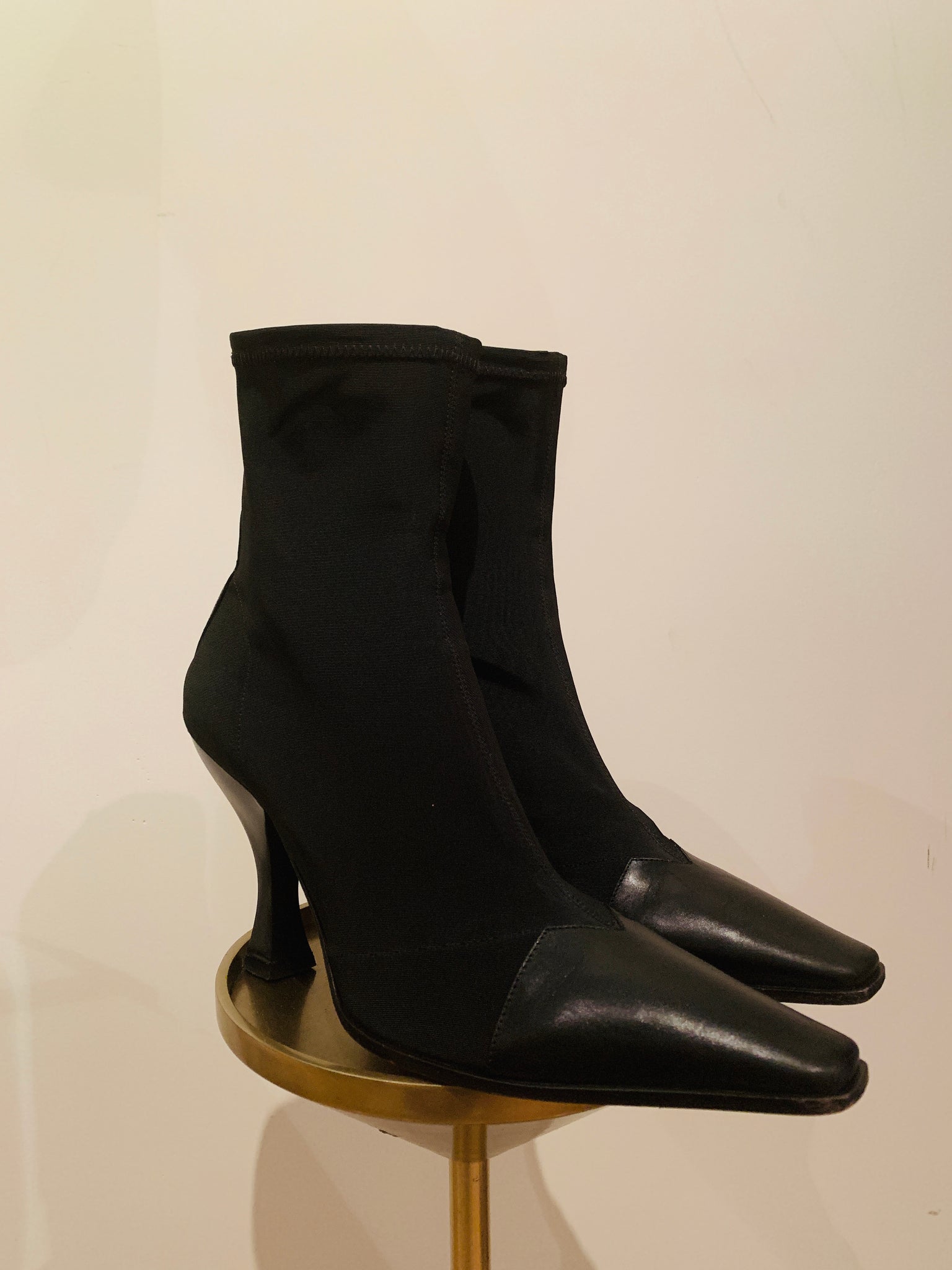 celine square toe boots