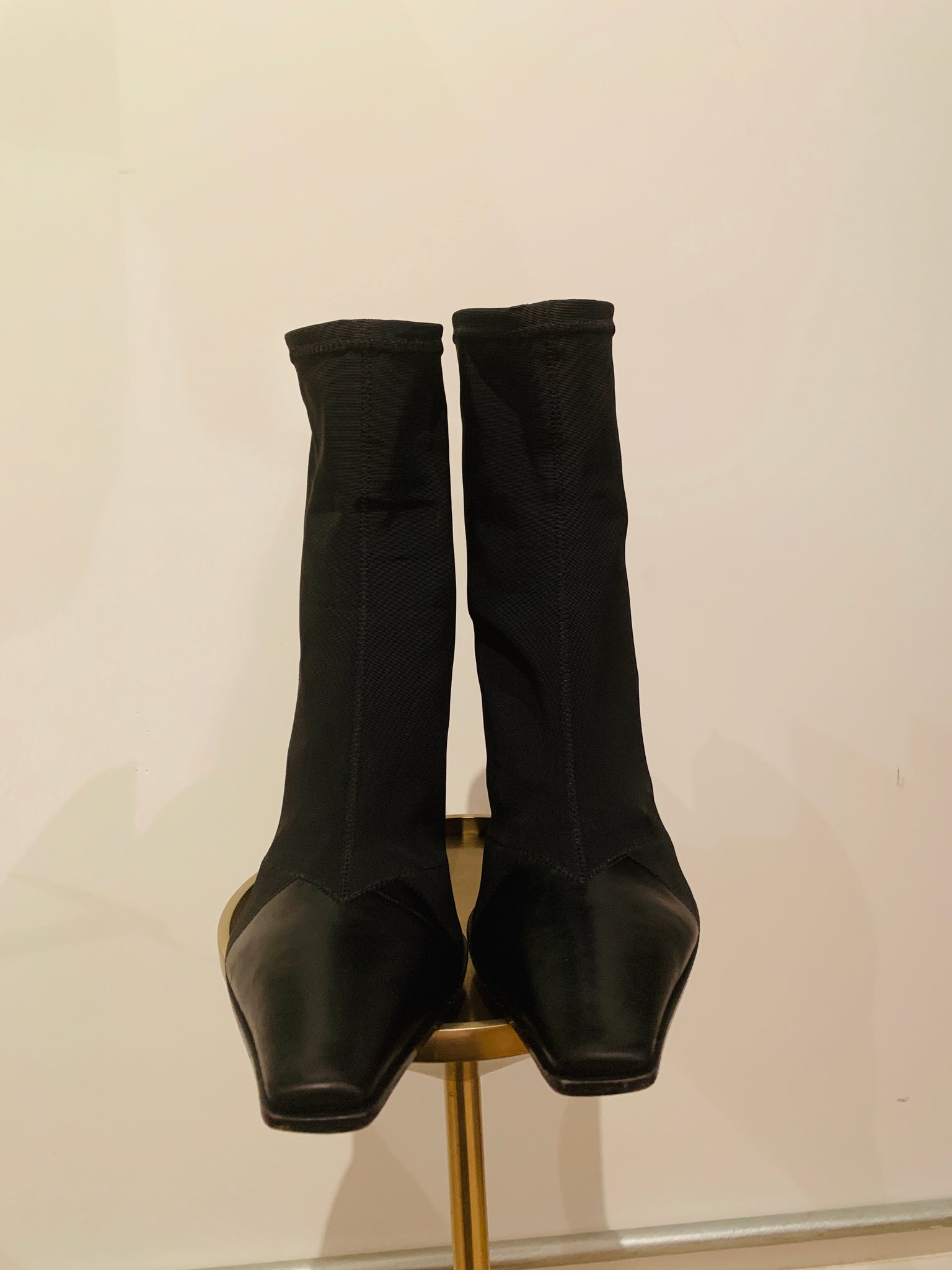 celine square toe boots